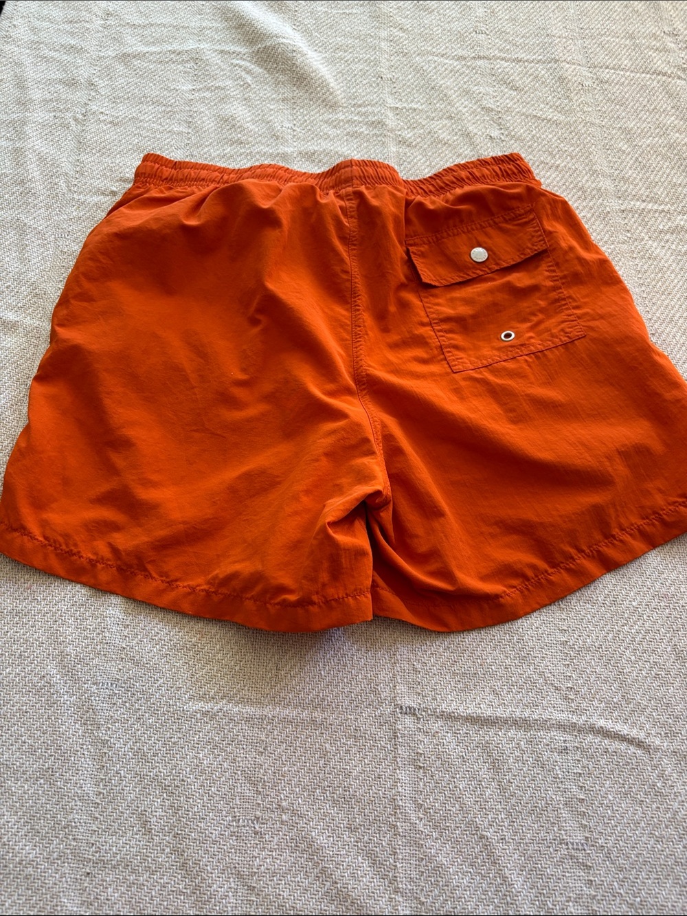 Bather Orange Swim Shorts Hawaiian Floral Embroidery Size Large - Picture 17 of 17